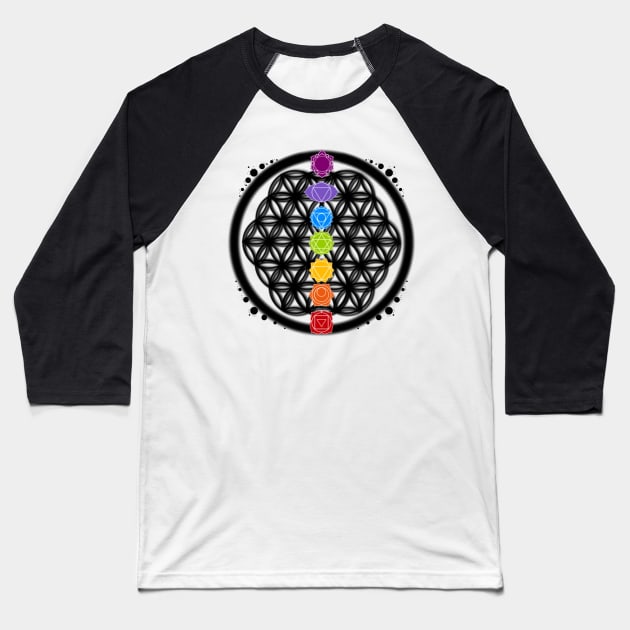 Chakra Baseball T-Shirt by Courteney Valentine